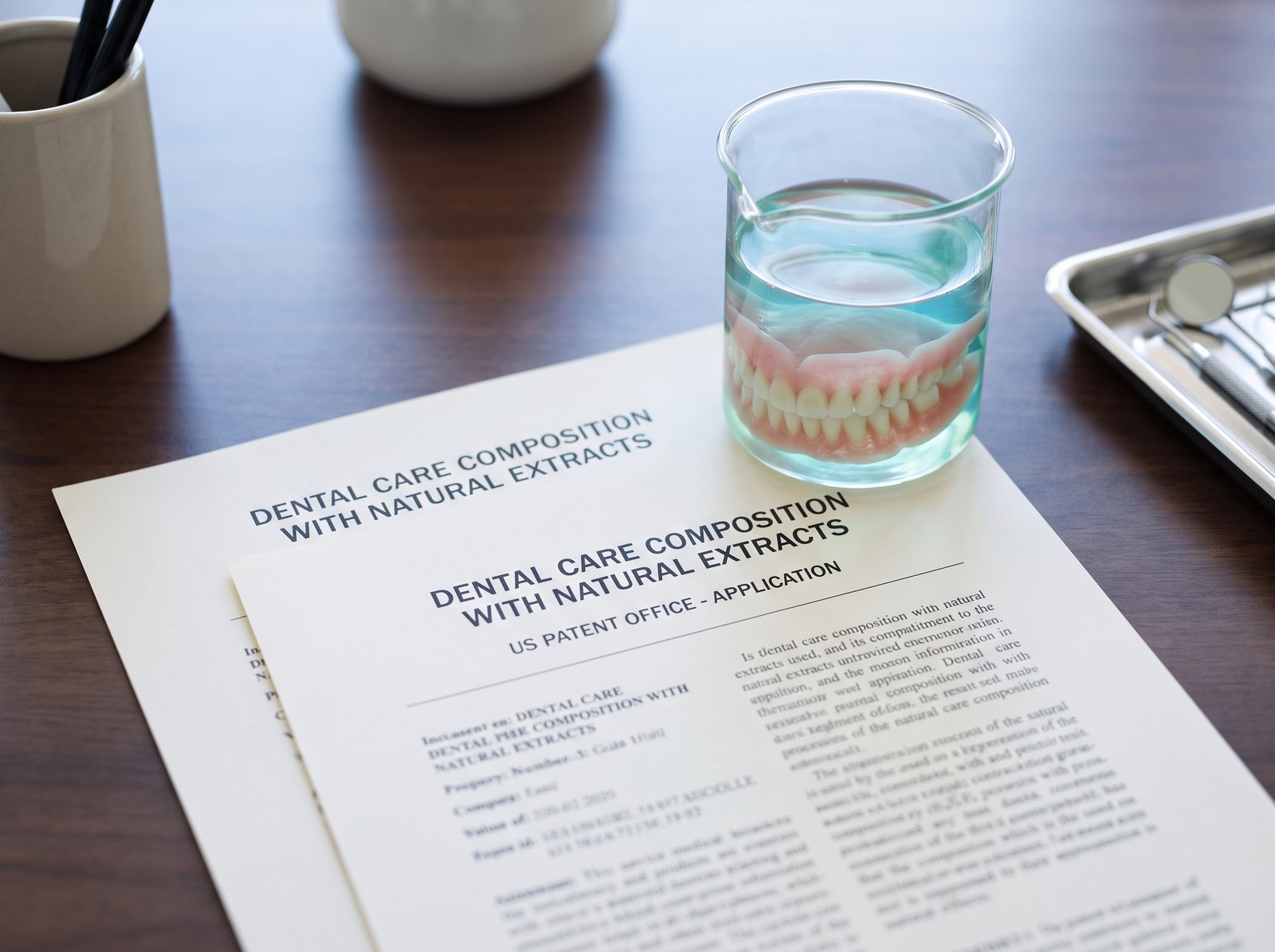 Patented dental care composition with natural extracts